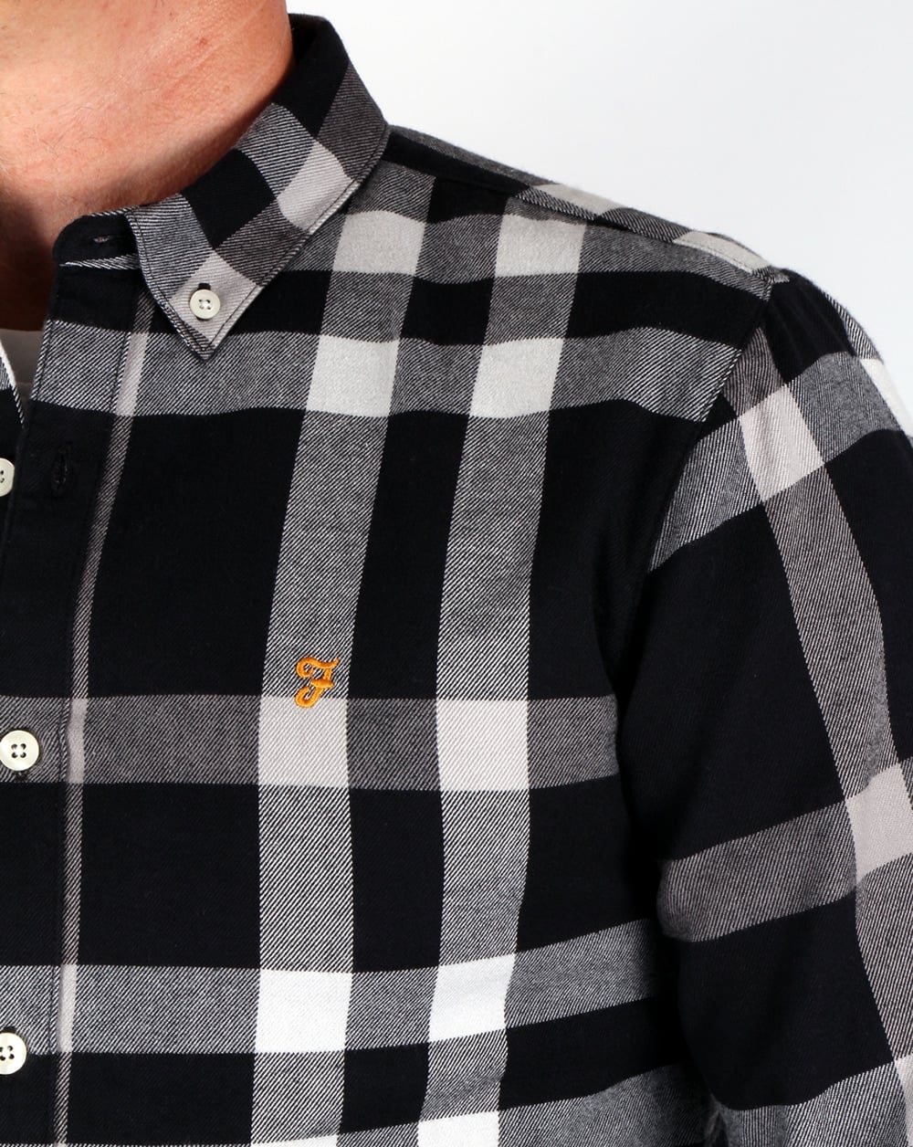 Farah Chapel Check Shirt Black