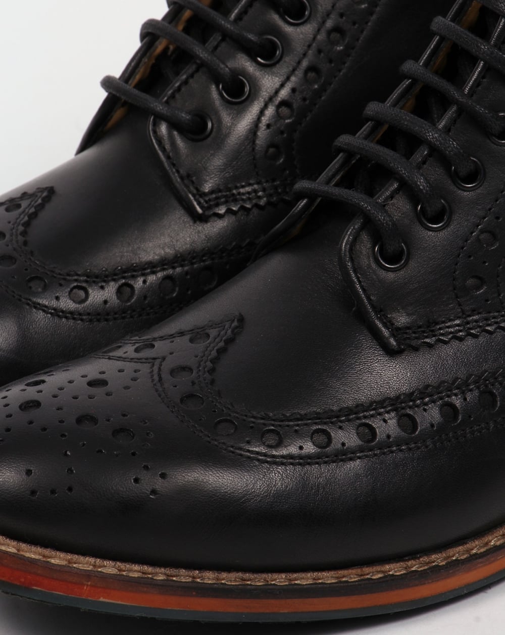 Lyle And Scott Deveron Brogue Boots Black
