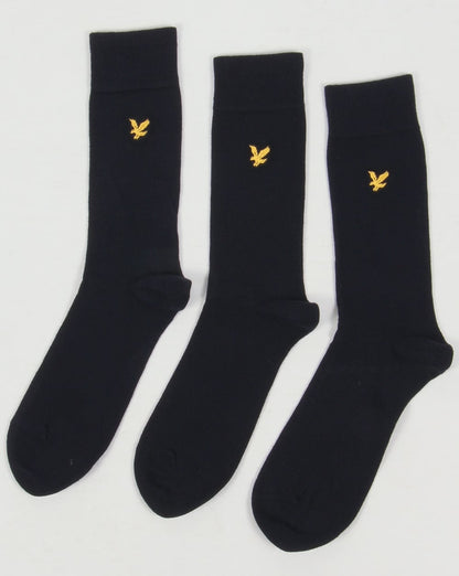 Lyle And Scott 3 Pack Vintage Socks Navy