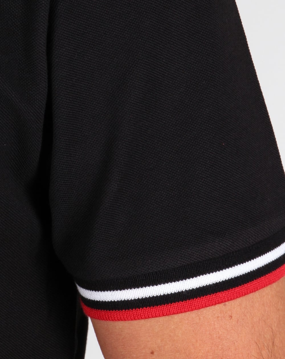 Pretty Green Tipped Polo Shirt Black