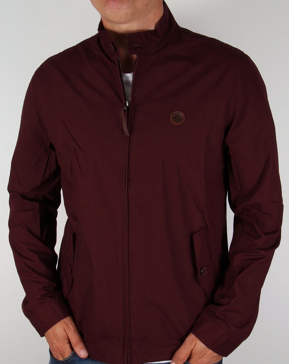 Pretty Green Kingsway Harrington Burgundy