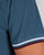 Pretty Green Tipped Polo Shirt Teal Blue