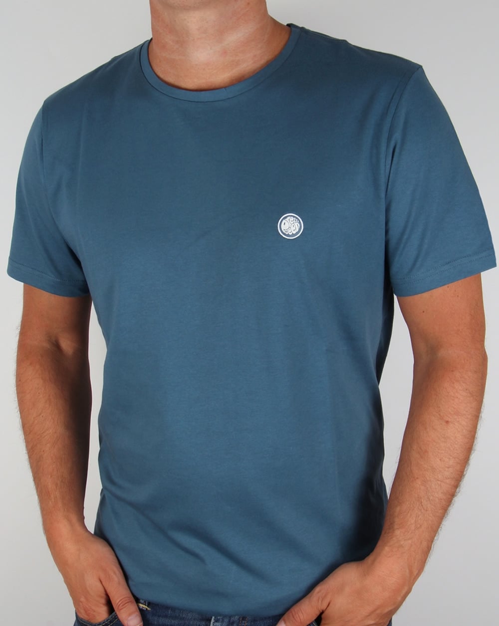 Pretty Green Crew Neck Tee Teal Blue