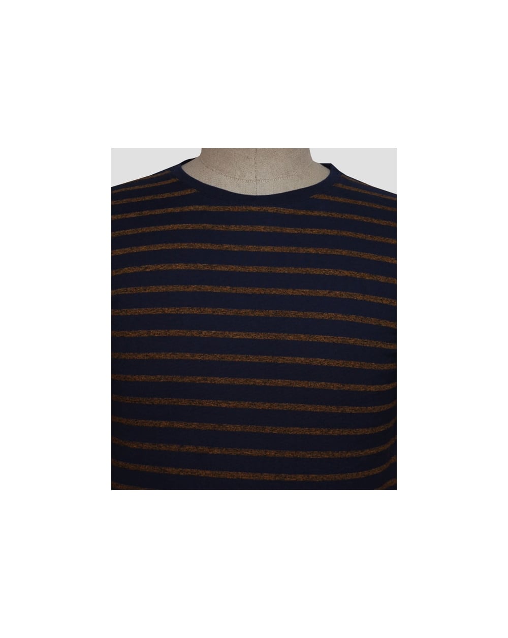 Armor-lux Stripe T-shirt Navy/tan