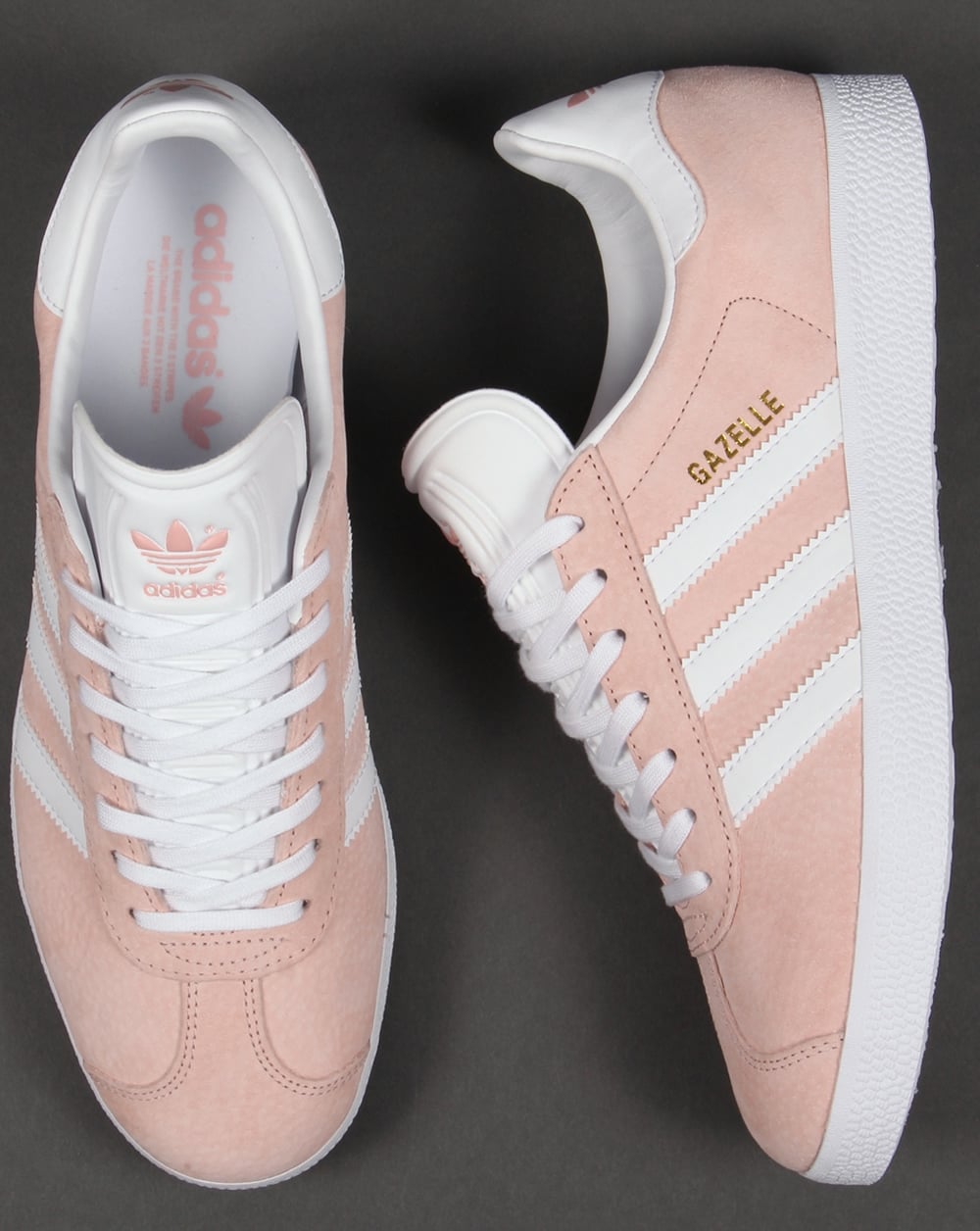 Adidas Gazelle Trainers Light Pink/White