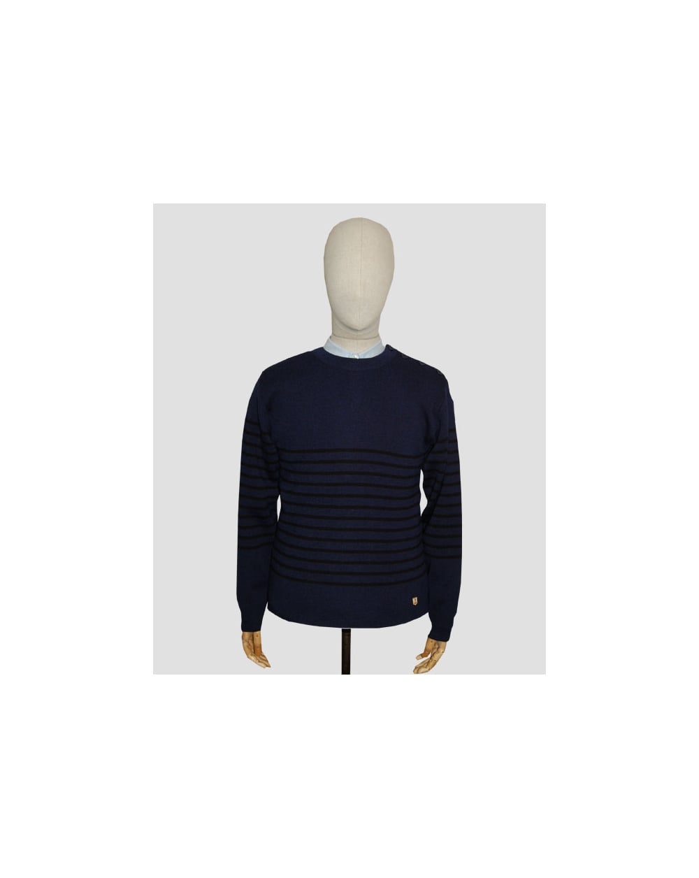 Armor-lux Marin Heritage Crew Neck Jumper Navy/black