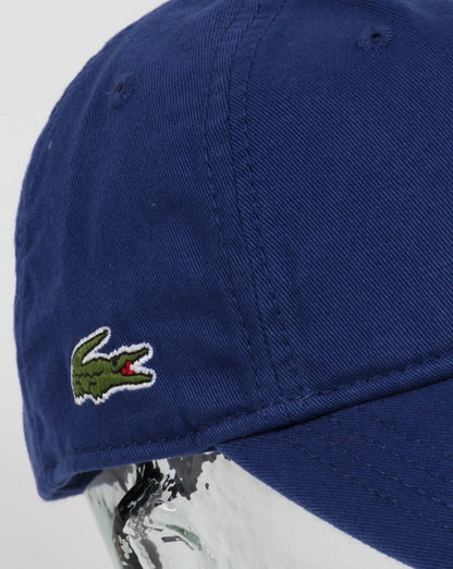Lacoste Gabardine Baseball Cap Royal Blue