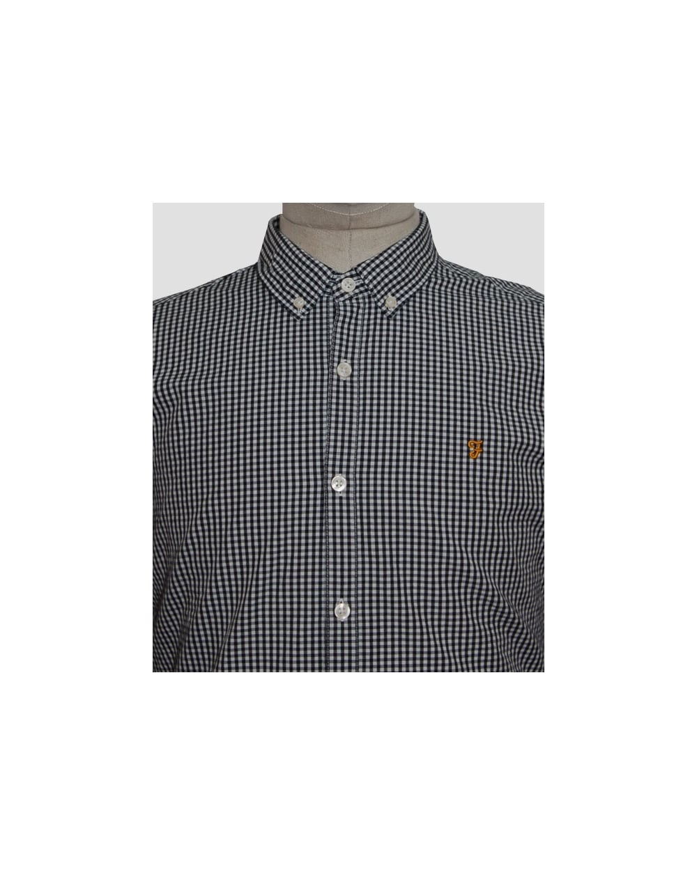 Farah Argyle Shirt Navy