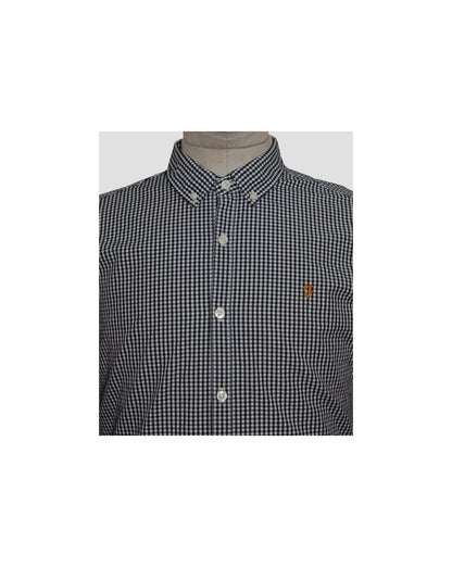 Farah Argyle Shirt Navy
