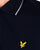 Lyle And Scott Jacquard Collar Polo Shirt Navy