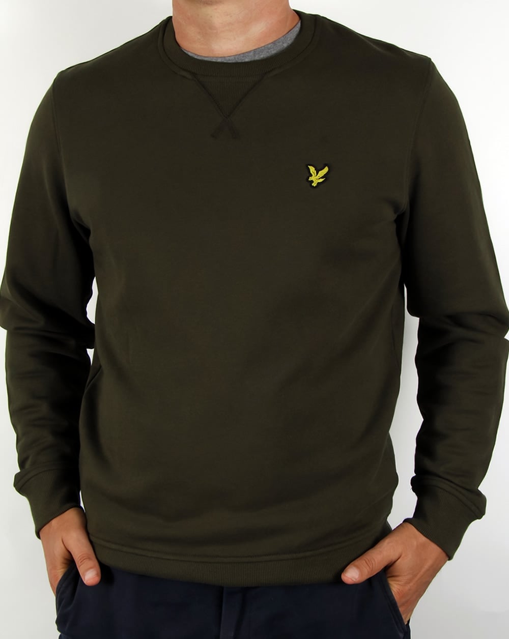 Lyle And Scott Crew Neck Sweatshirt Dark Sage