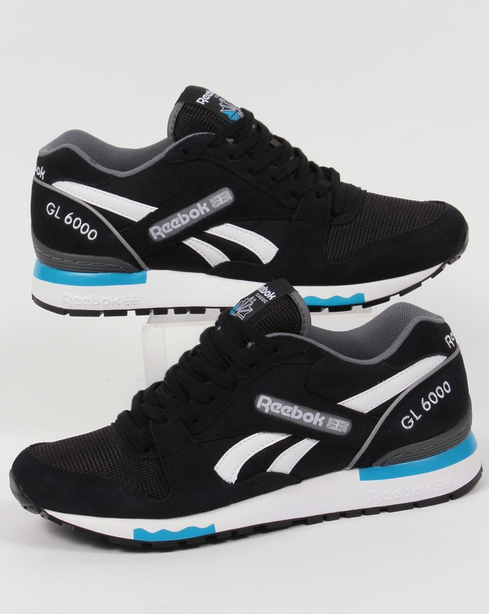 Reebok GL 6000 PP Trainers Black/Alloy/Blue