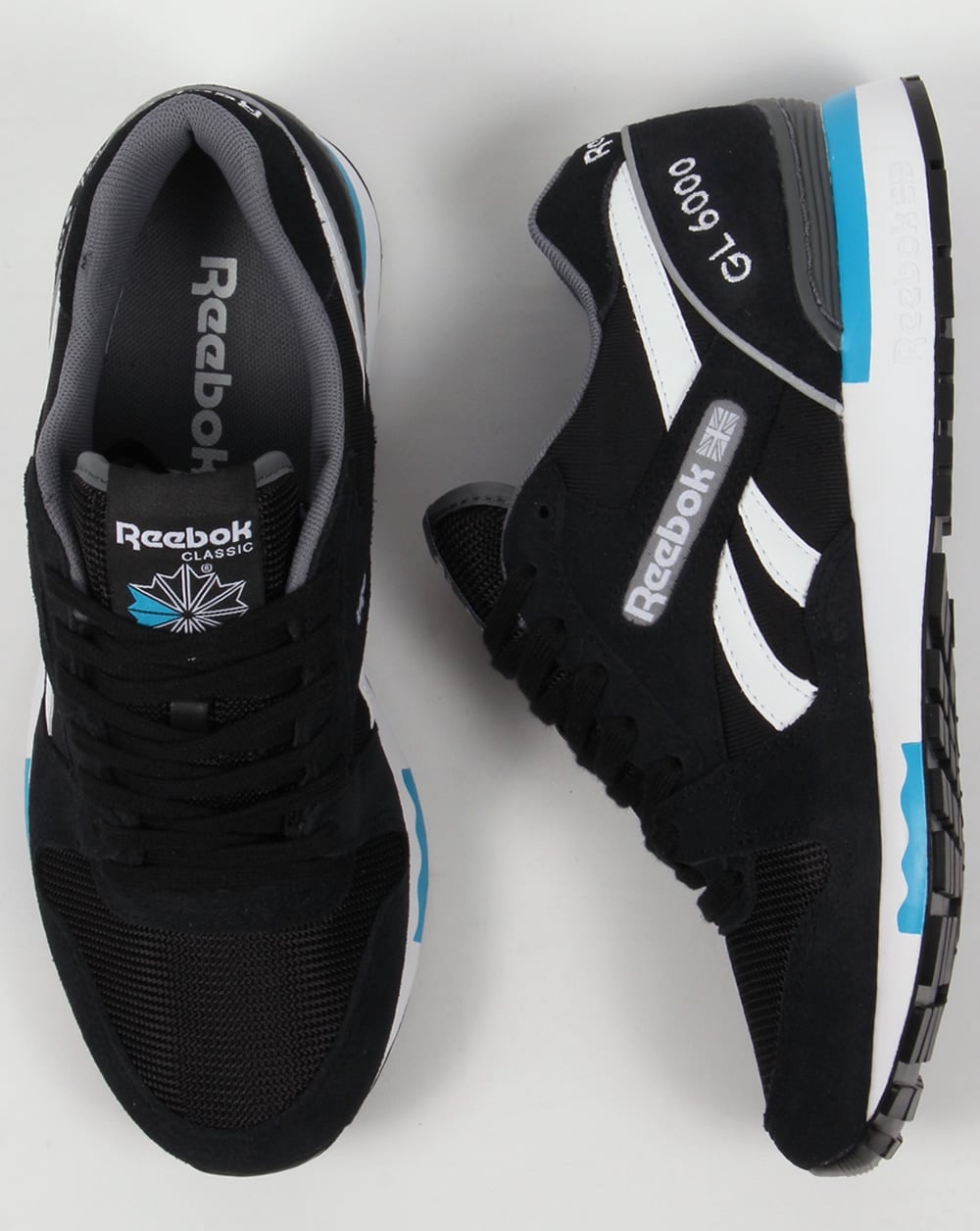 Reebok GL 6000 PP Trainers Black/Alloy/Blue