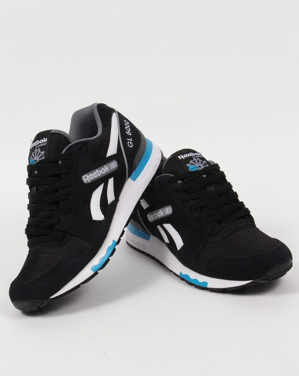 Reebok GL 6000 PP Trainers Black/Alloy/Blue