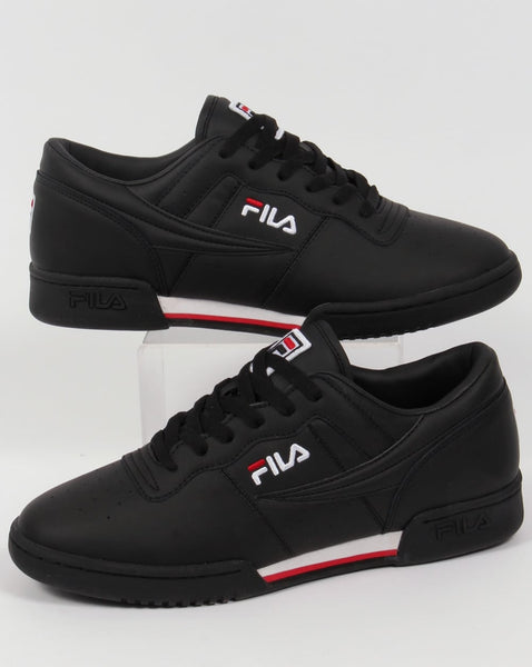 Fila Vintage Original Fitness Trainers Black/White/Red
