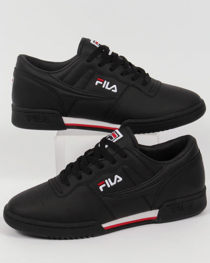 Fila Vintage Original Fitness Trainers Black/White/Red