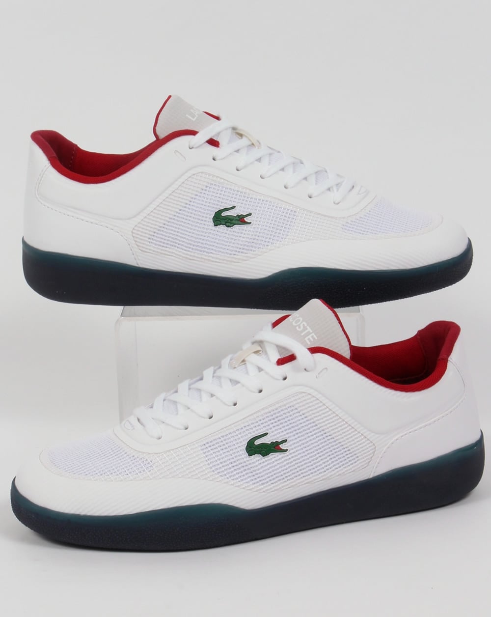 Lacoste Tramline Oly Trainers White/Navy