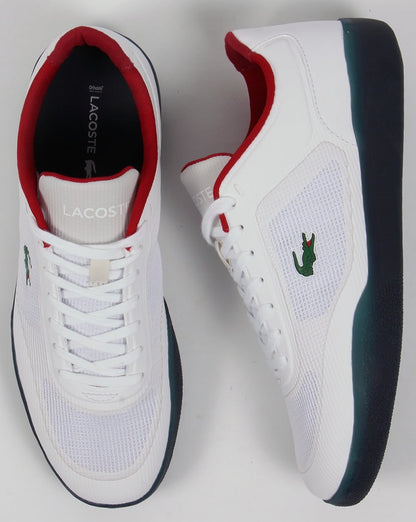 Lacoste Tramline Oly Trainers White/Navy