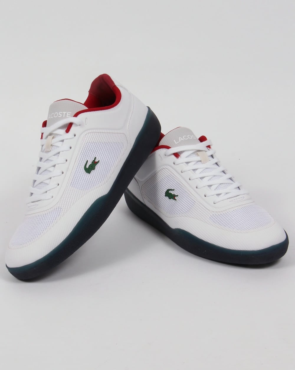 Lacoste Tramline Oly Trainers White/Navy