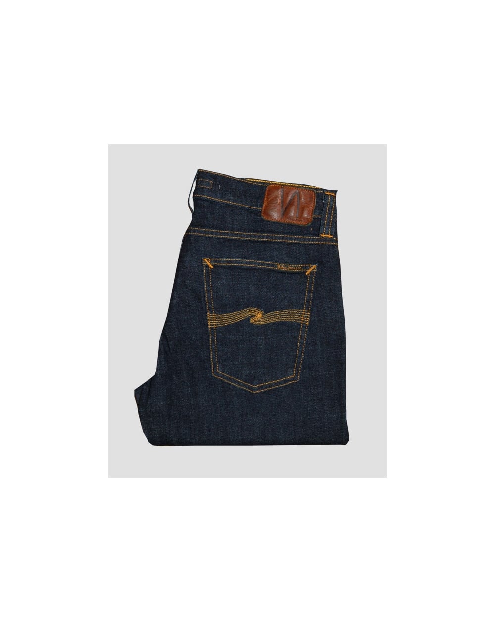 Nudie Jeans Tight Long John Organic Twill Rinsed Navy