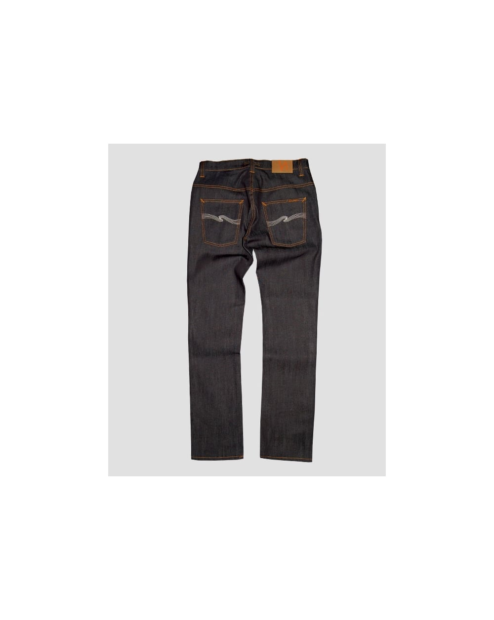 Nudie Jeans Thin Finn Organic Dry Ecru Emb Navy