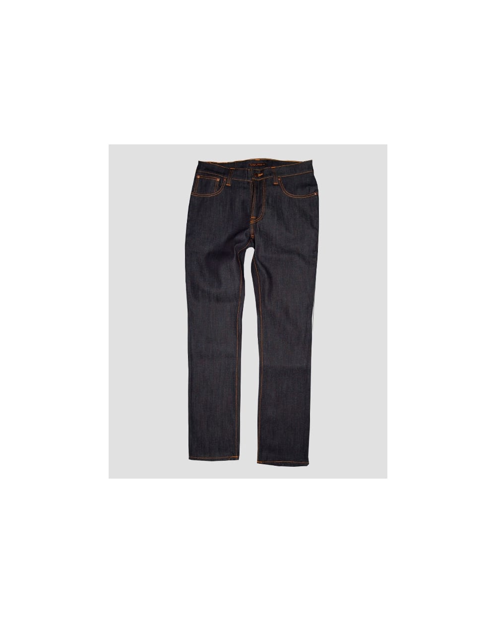 Nudie Jeans Thin Finn Organic Dry Ecru Emb Navy
