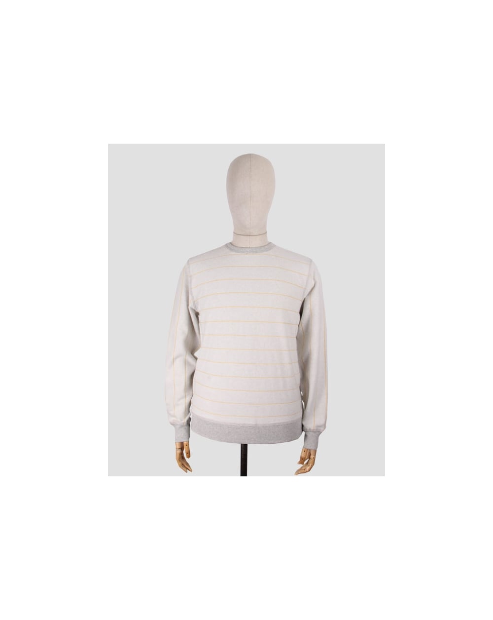 Ymc Reversible Chain Stitch Sweatshirt Grey