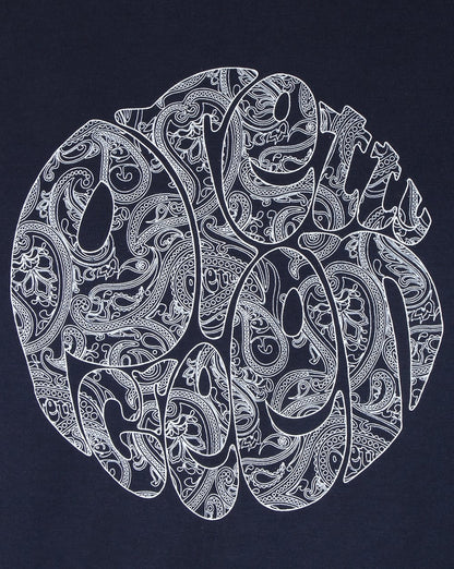 Pretty Green Linear Logo T-shirt Navy