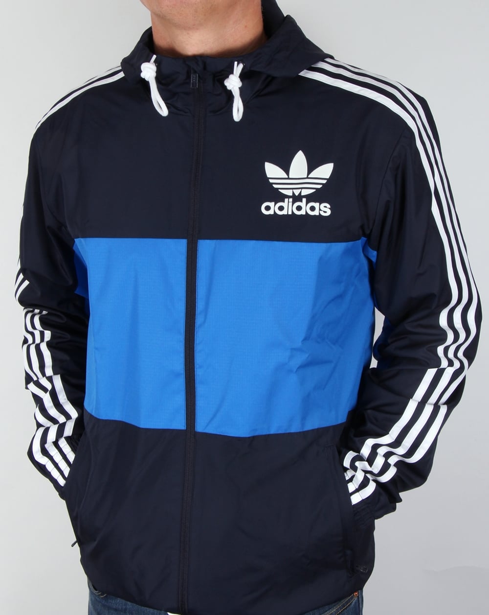 Adidas Originals California Windbreaker Navy/Bluebird