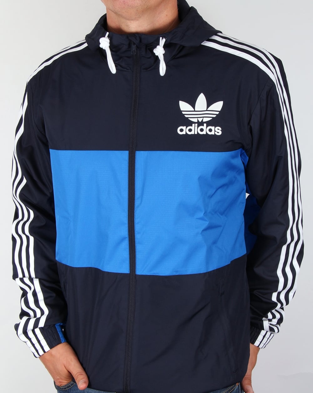 Adidas Originals California Windbreaker Navy/Bluebird
