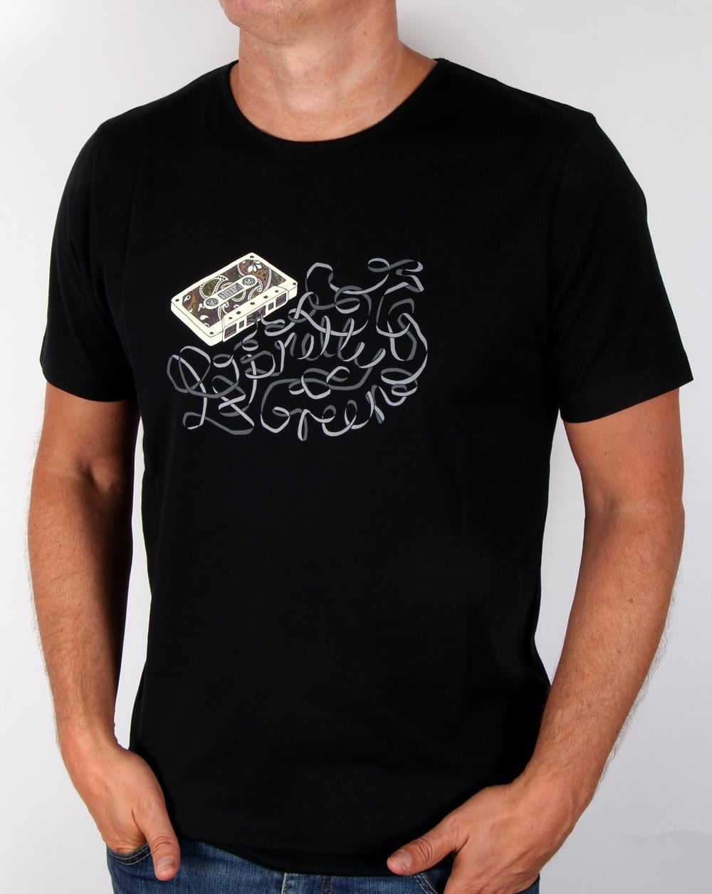 Pretty Green Cassette T-shirt Black