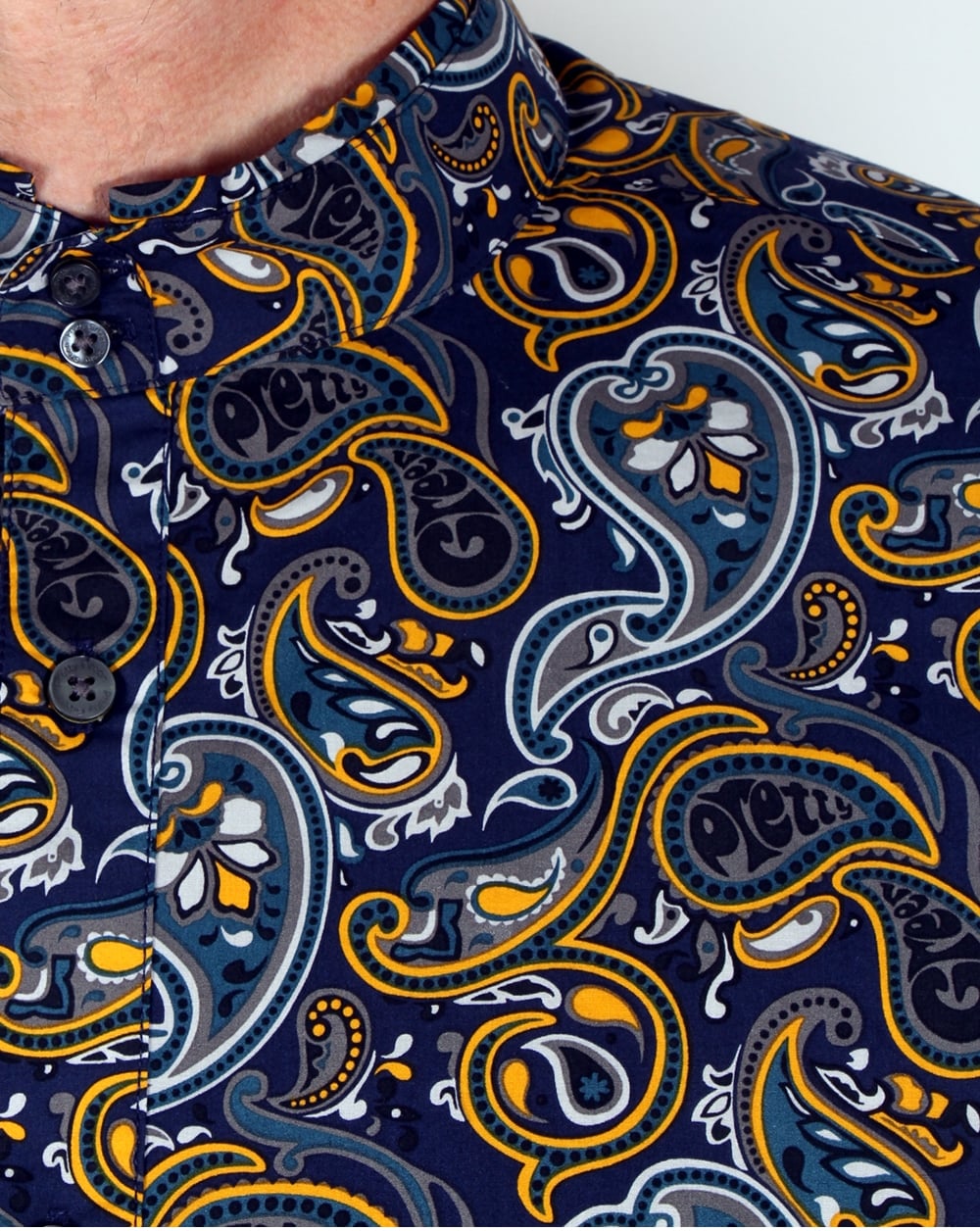 Pretty Green Stretford Kaftan Navy