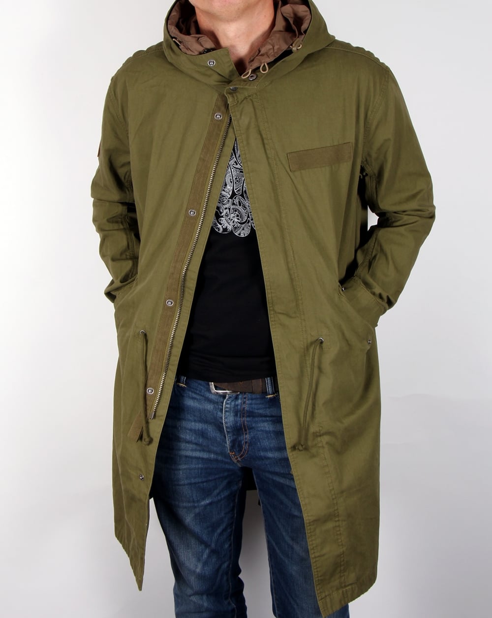 Pretty Green Winchester Parka Khaki