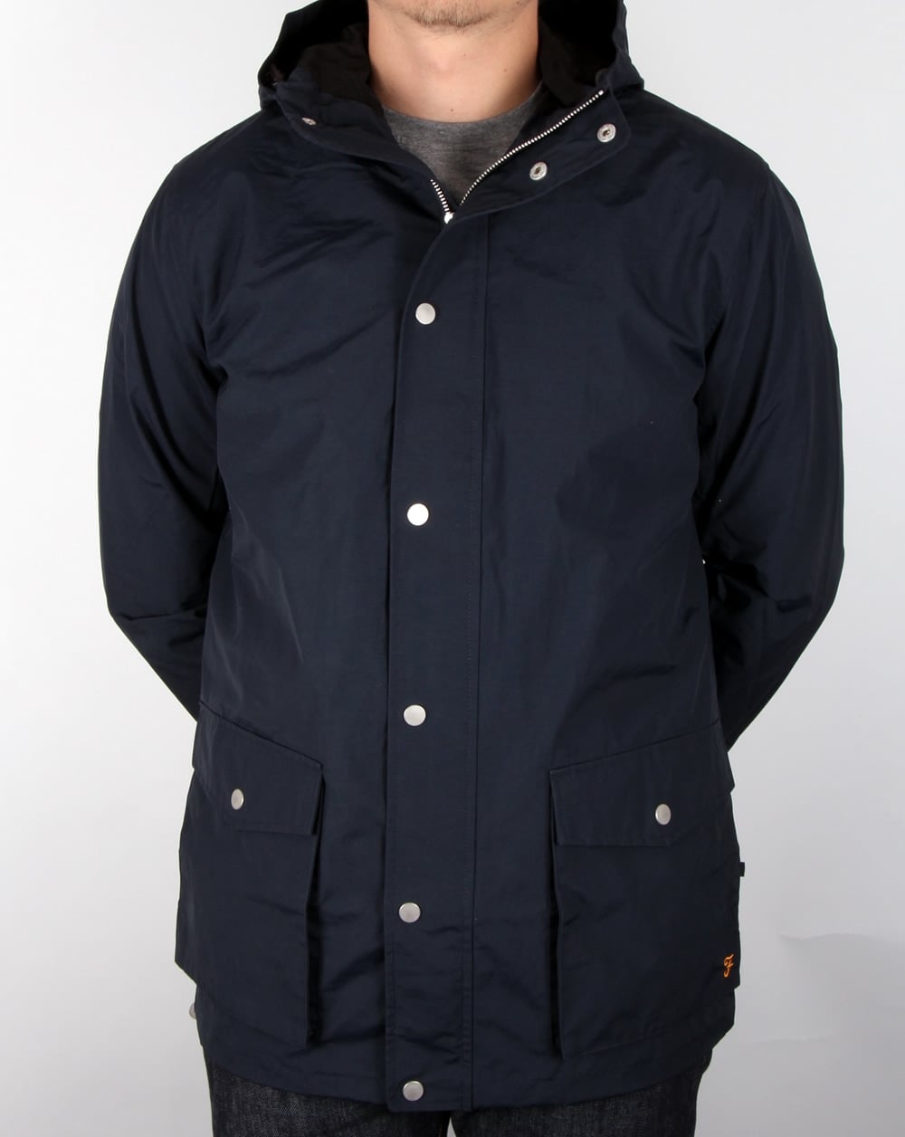 Farah Atwood Parka True Navy