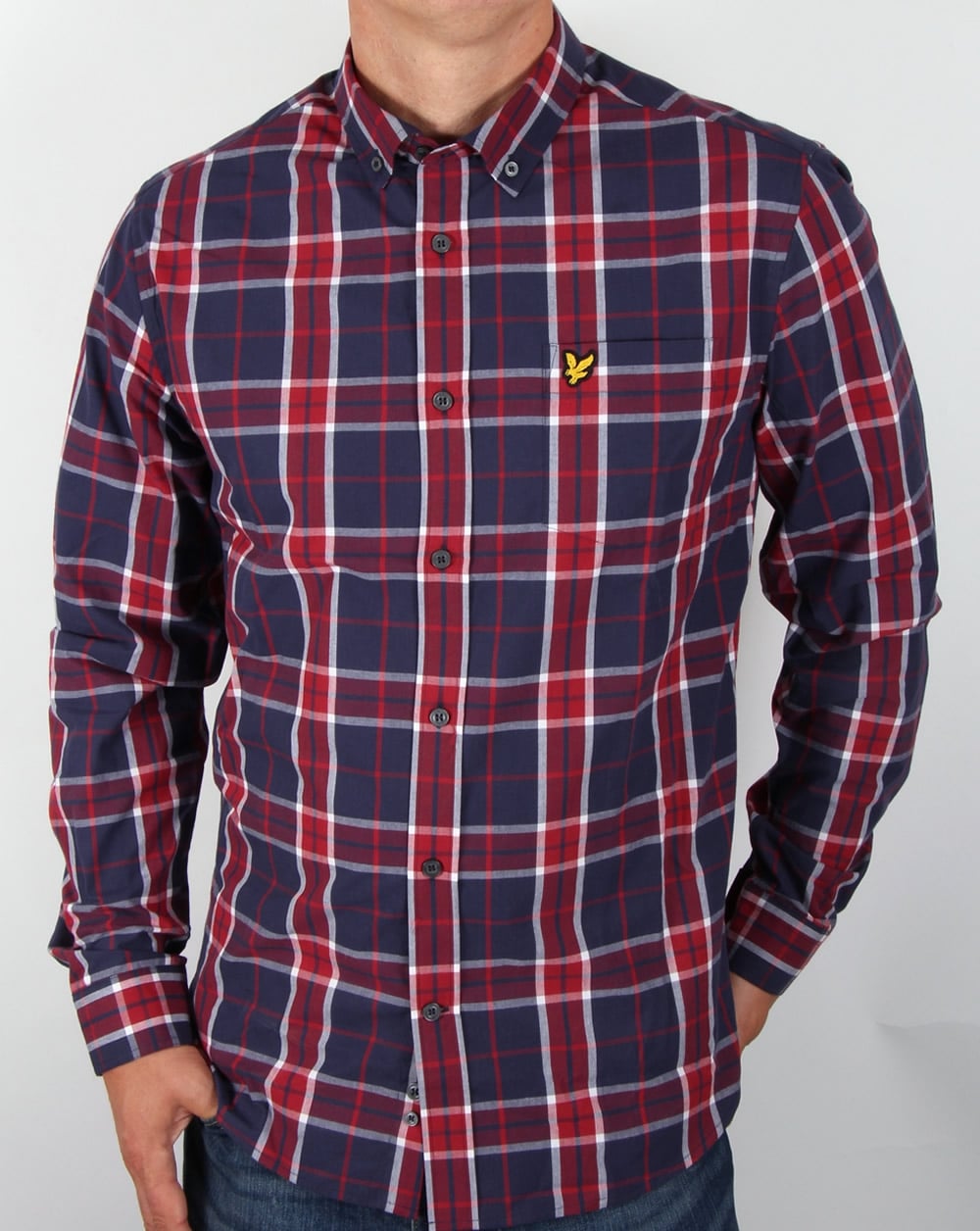 Lyle And Scott Check Shirt Ruby