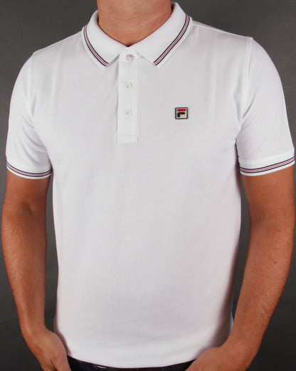 Fila Vintage Matcho 3 Polo Shirt White