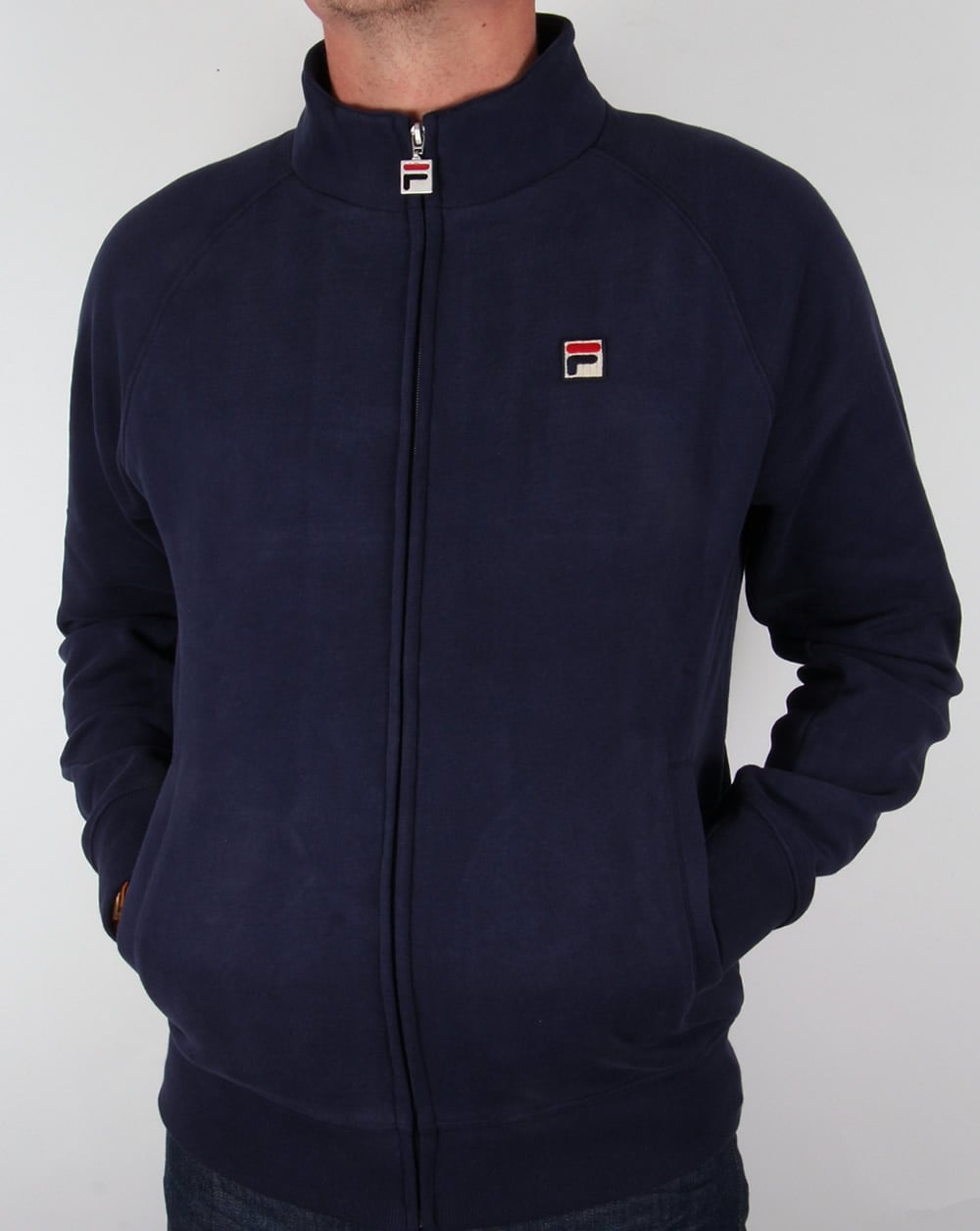 Fila Vintage Funnel Sweat Track top Navy