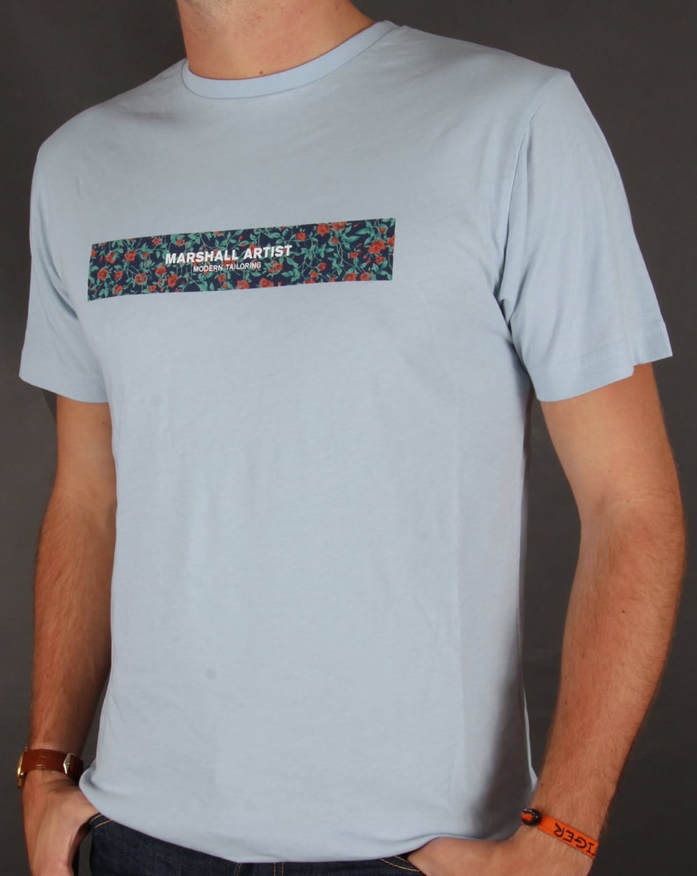 Marshall Artist Floral Box T-shirt Sky Blue