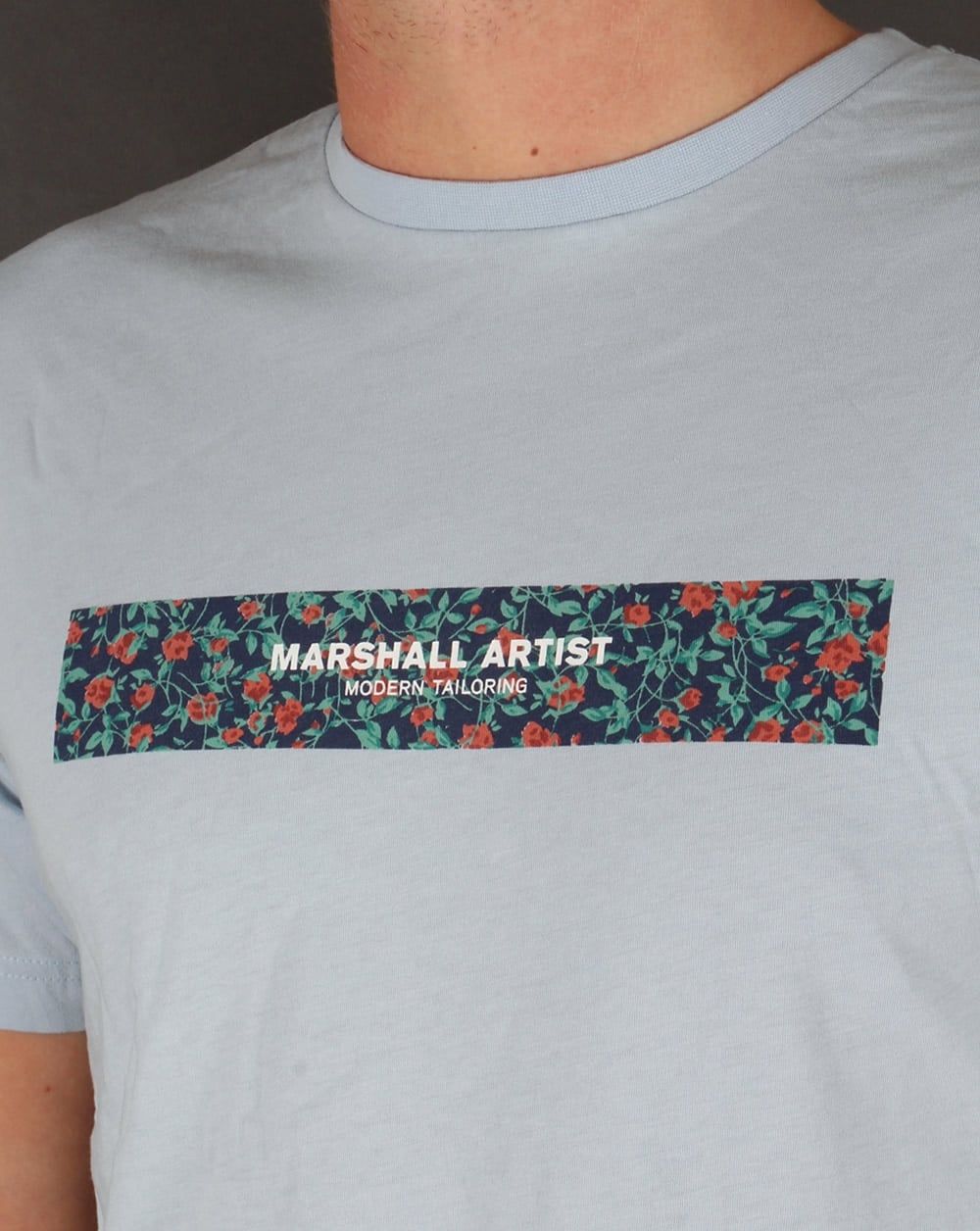 Marshall Artist Floral Box T-shirt Sky Blue