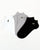 Lacoste Low Cut Socks 3 Pack White/grey/black