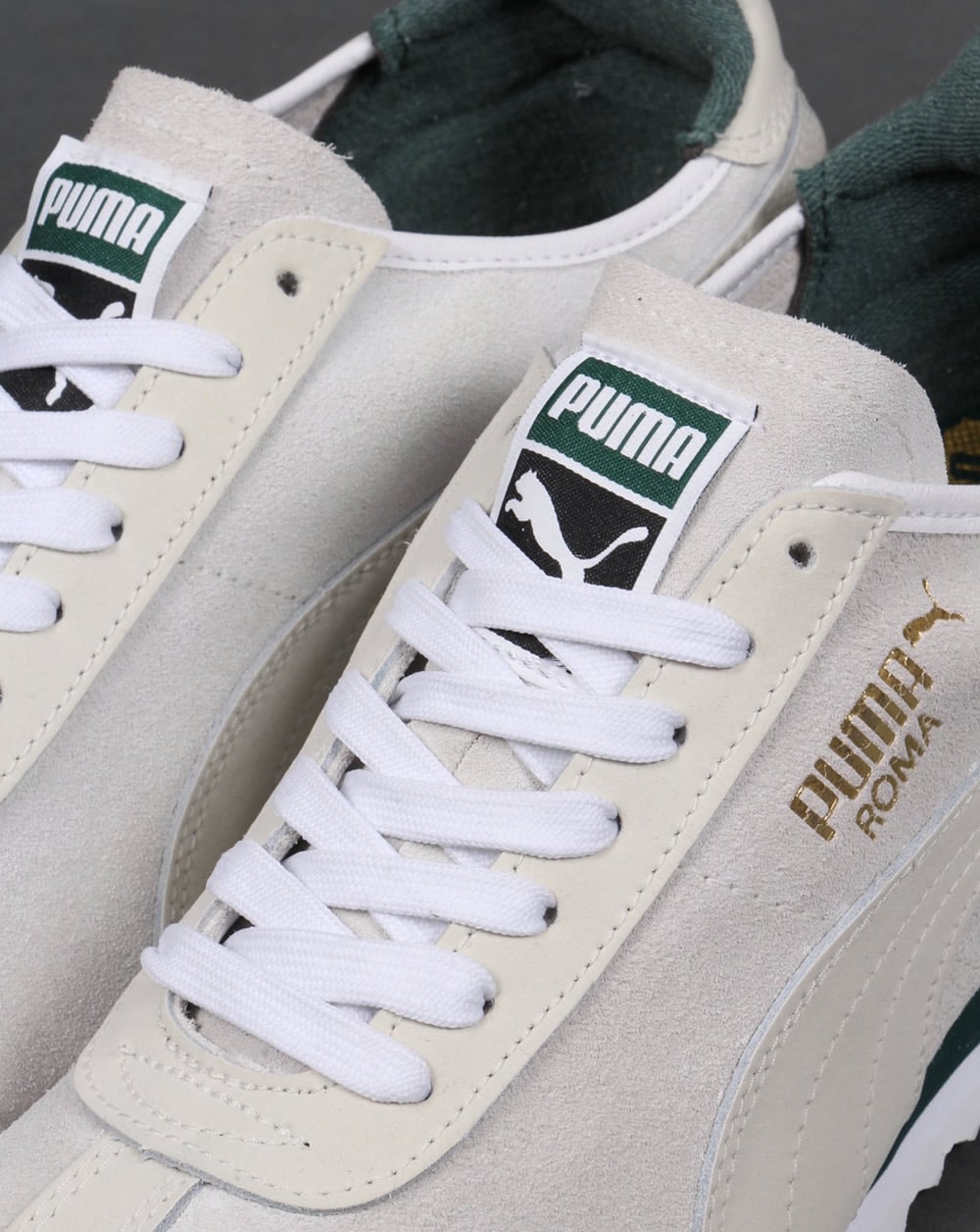 Puma Roma OG Leather Trainers White/Green