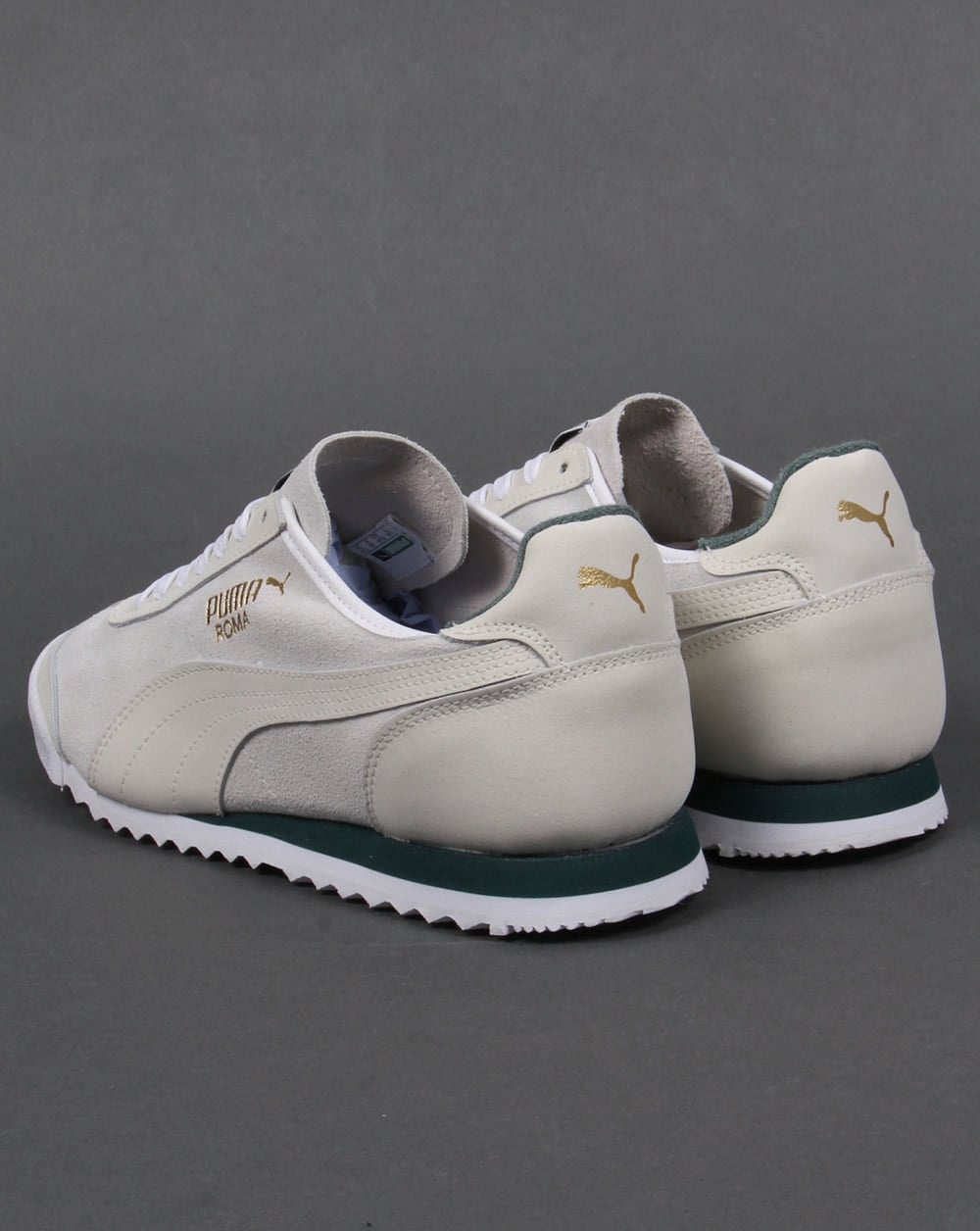 Puma Roma OG Leather Trainers White/Green