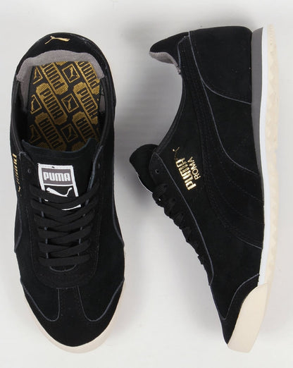 Puma Roma OG Leather Trainers Black/Grey