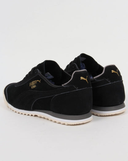 Puma Roma OG Leather Trainers Black/Grey