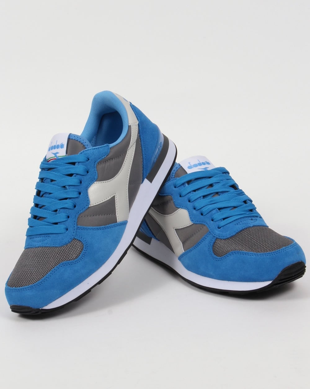 Diadora Camaro Trainers Azure Sky Blue/Grey
