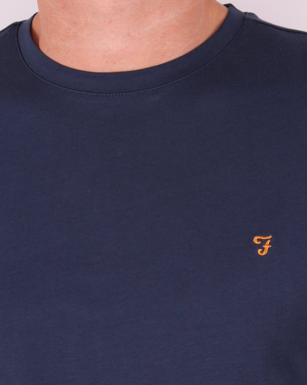 Farah Long Sleeve Denny Logo T-shirt Navy