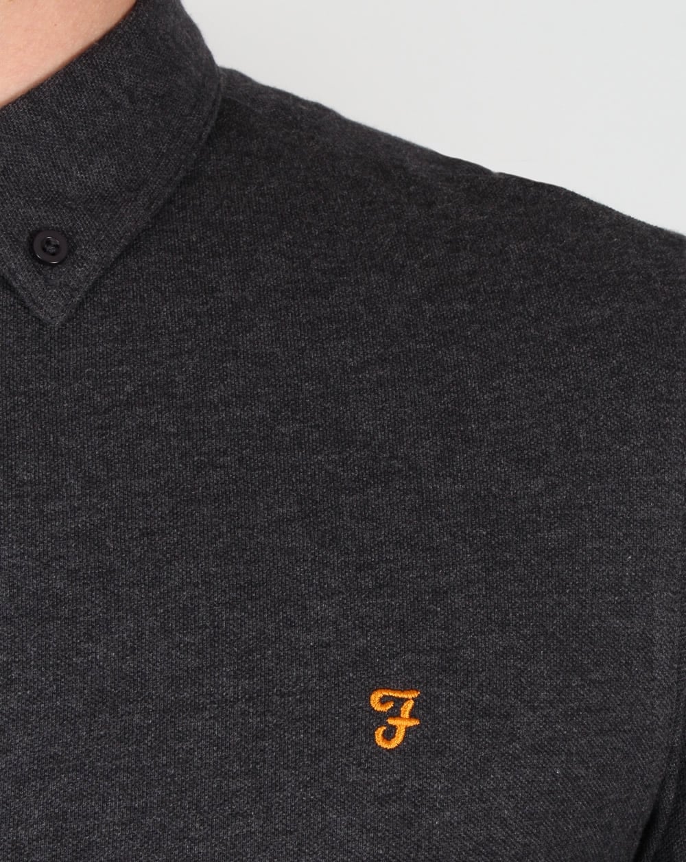 Farah Merriweather Polo Shirt Coal Grey
