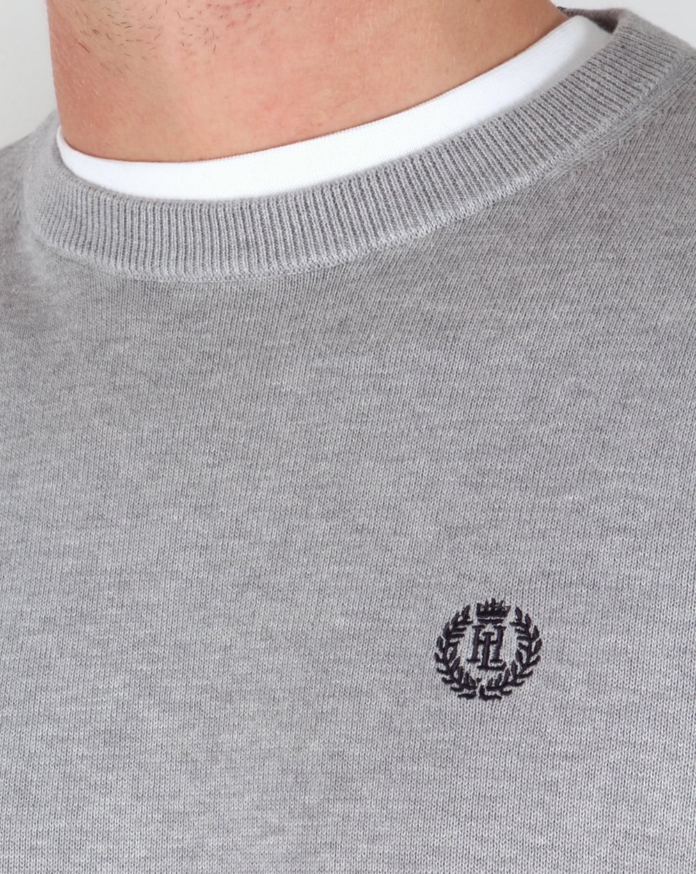 Henri Lloyd Crew Neck Knit Grey Marl