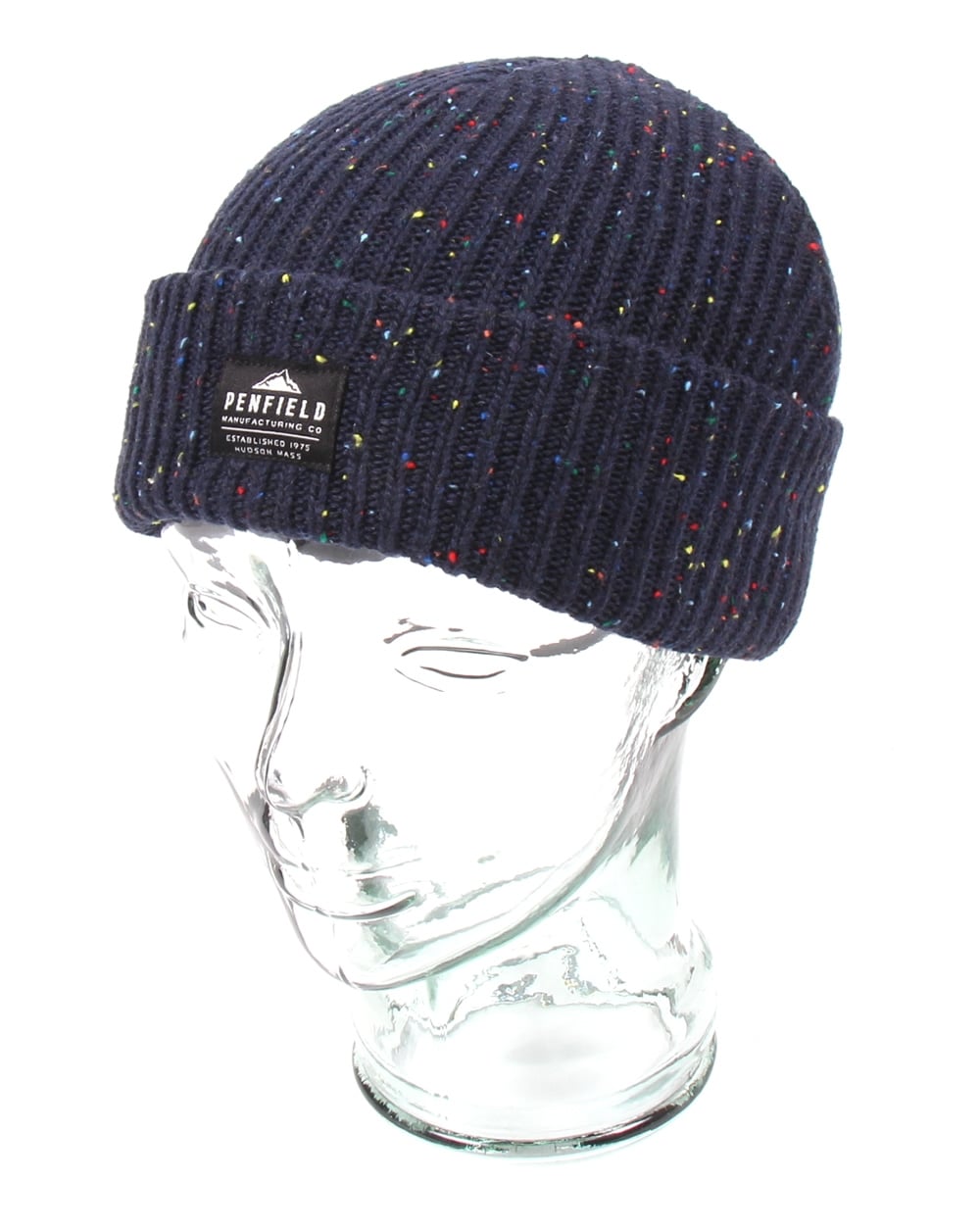 Penfield Harris Flecked Beanie Navy