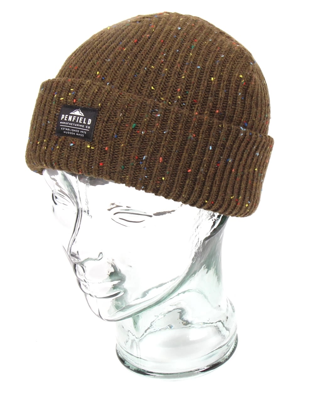 Penfield Harris Flecked Beanie Olive